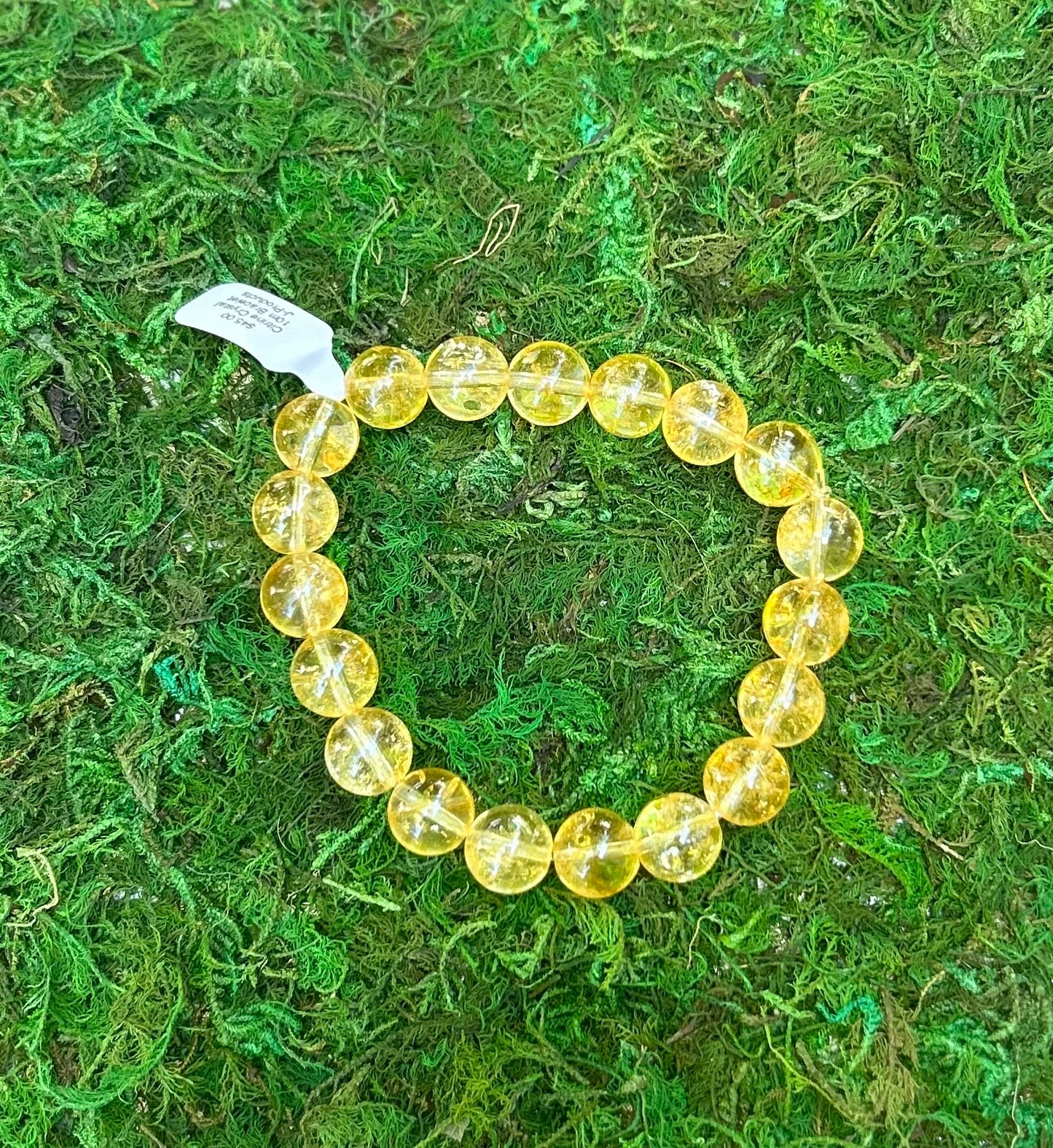Citrine Crystal Reiki Infused bracelet-Solar Plexus Chakra