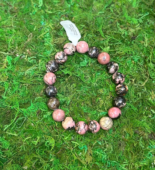 Rhodonite Crystal Reiki Infused bracelet