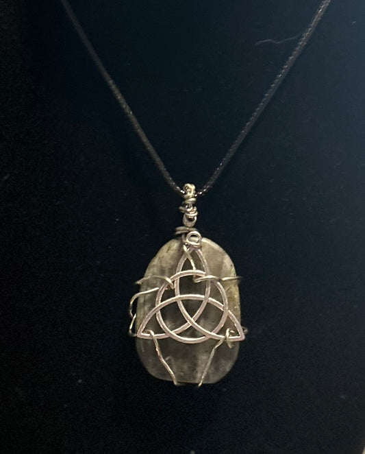 Reiki infused Labradorite and triquetra